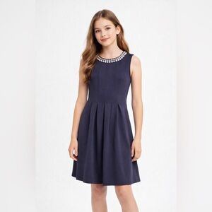 Elegant Navy Blue Dress for teen girls - size L